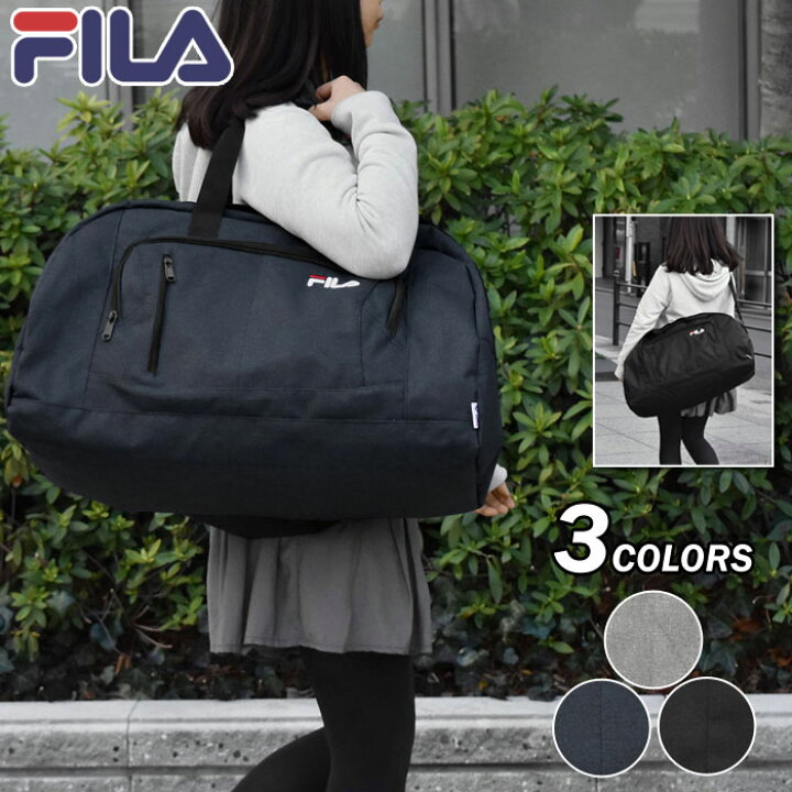 楽天市場】ボストンバッグ レディース/FILA フィラ ポリキャンバス 