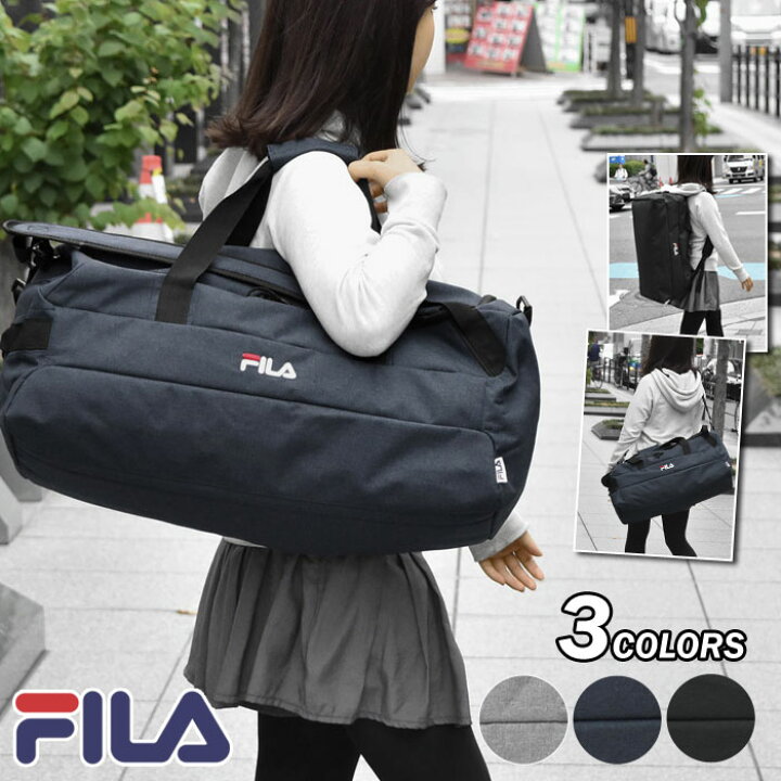 楽天市場】ボストンバッグ レディース/FILA (フィラ) ポリキャンバス 