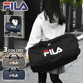 FILA フィラ ショルダーバッグ レディース 斜めがけ 大人 大きめ ナイロン おしゃれ 軽量 スポーティー/ ポリキャンバス 2way ボストンバッグ /ショルダー 軽い 通勤 通学 A4 無地 シンプル 旅行 大容量 大型 修学旅行 林間学校 小学生 中学生 高校生 2泊3日 ブランド/