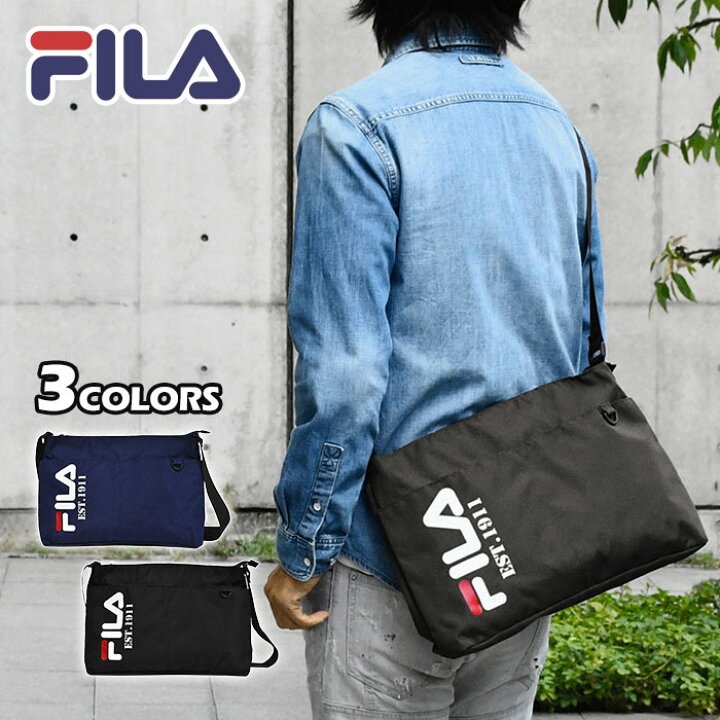 楽天市場】FILA フィラ ショルダーバッグ メンズ 斜めがけ かっこいい 