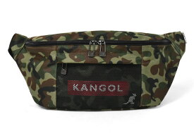 ボディバッグ レディース おしゃれ/KANGOL カンゴール ポリキャンバス メッシュポケット ボックスロゴ ボディバッグ ボディーバッグ 斜めがけバッグ ファニーパック ウエストバッグ ウエストポーチ 斜めがけ 無地 シンプル オシャレ フェス ブランド ロゴ カンガルー