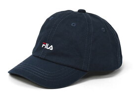 FILA フィラ コットンツイル スモールロゴ ローキャップ /キッズ 女の子 男の子 子供 子ども 小さい キッズサイズ キャップ 帽子 CAP 洗濯 洗濯機 洗える かっこいい かわいい 可愛い おしゃれ アウトドア フェス 登山 無地 シンプル キャンプ 綿 コットン ロゴ ブランド/