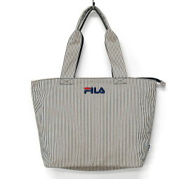 FILA フィラ キャンバス トートバッグ レディース 大きめ ファスナー付き A4 通勤 肩掛け 仕切り 大人女子/ 片あおり /マザーズバッグ ポケット 多い たくさん 大きい 大容量 シンプル 無地 軽い 軽量 おしゃれ オシャレ かわいい 可愛い 大人 通学 旅行 ブランド 刺繍/