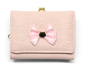 ちいかわ ハチワレ うさぎ 財布 グッズ リボン がま口 三つ折り ミニ財布 ミニウォレット 三つ折り財布 ミニ レディース 女性 女子 小さい 小さめ 通勤 大人 小学生 中学生 高校生 かわいい 可愛い おしゃれ 小物 雑貨 キャラクター プレゼント ギフト 総柄 型押し