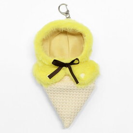 アイスクリーム ぬいポンチョ キーホルダー ぬい活 ぬい撮り ぬい服 ぬい用 ポンチョ かぶりもの 帽子 フード 着ぐるみ 着せ替え 洋服 服 ぬいぐるみ ぬいぐるみ用 ぬい 人形 10cm 小さめ ミニ 持ち運び チャーム バッグチャーム 可愛い かわいい おしゃれ グッズ