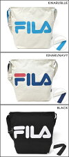 FILA(フィラ)キャンバスビッグロゴショルダーバッグ
