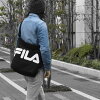 FILA(フィラ)キャンバスビッグロゴショルダーバッグ