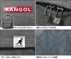 KANGOL(カンゴール)ポリキャンバスボックスロゴメッシュポケットポーチ付きリュック