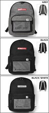 KANGOL(カンゴール)ポリキャンバスボックスロゴメッシュポケットポーチ付きリュック