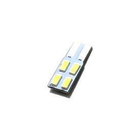 【ハイブリッド車対応】T10ウエッジ球 5630SMD4連 無極性 LED ホワイト