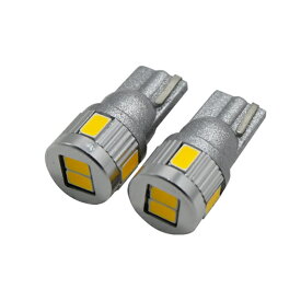 【ハイブリッド車対応】2個セット T10 LED T16　5630SMD 3w 長寿命 電球色 （ 暖色 ） 4300k【無極性】