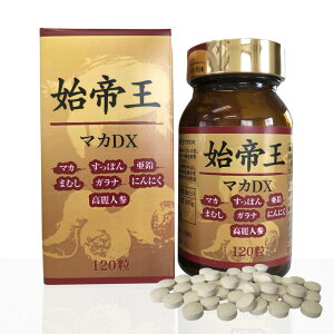 セールポイント2倍♪ 始帝王 マカDX 120粒 【 マカ & スッポンパワー 活力満点! 】始帝王 マカDX 大容量120粒 すっぽん 始帝王 サプリ 栄養素 マカ まむし 高麗人参 にんにく ガラナ 亜鉛 元