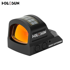 【ポイント2倍！】HOLOSUN HS407C X2 Open Reflex レッド ドットサイト ソーラーモデル ｜ サバゲー ダットサイト 送料無料