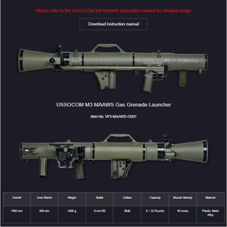 【楽天市場】VFC US SOCOM M3 MAAWS カールグスタフ型 作動可 ガス ロケットランチャー & 実物 キャリングケース セット