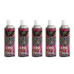 yZbgzmw T_[V[g HFC134aKX 480g THUNDERSHOOT GAS × 5{ Zbg
