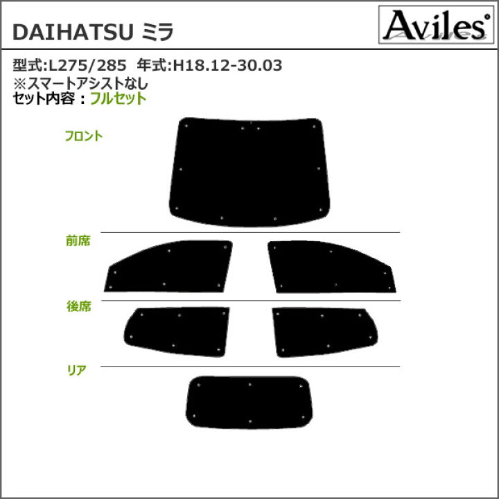 楽天市場】【P5倍 (7/12)限定】【フルセット】 ダイハツ ミラ L275S 