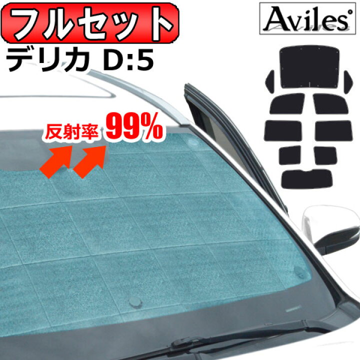 楽天市場】【フルセット】 三菱 デリカD5 サンシェード [カーテン 車 