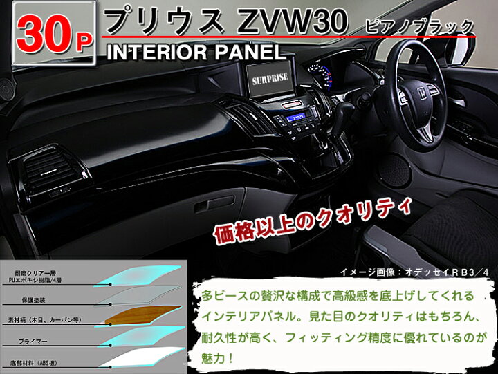 楽天市場】【P8倍 マラソン】【一台分30ピース・プリウス・ZVW30 