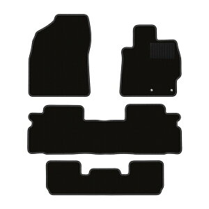 【在庫処分セール】トヨタ マークX ジオ GGA10系 前期(型式:GGA10)(年式:H19.09-22.07) フロアマット ※2WD、6人乗り、3.5L 無地×ブラック【在庫限り】