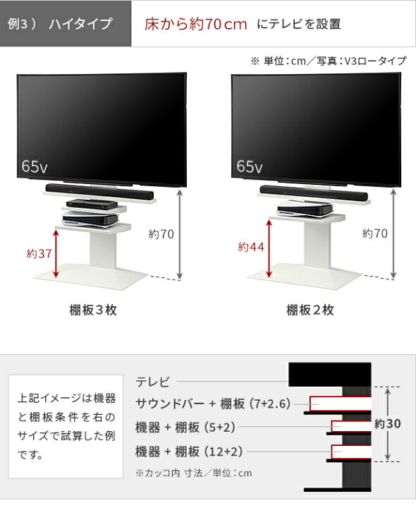 楽天市場】WALL テレビスタンド テレビ台 WALLインテリアテレビ 