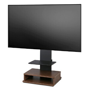 WALL テレビスタンド テレビ台 WALLインテリアテレビスタンド B2 BOX+棚板セット ボックス棚板 キャスター付き 収納付きスタンド 32〜65v対応 ロータイプ 壁寄せ 自立型 TVスタンド 高さ調節 角度