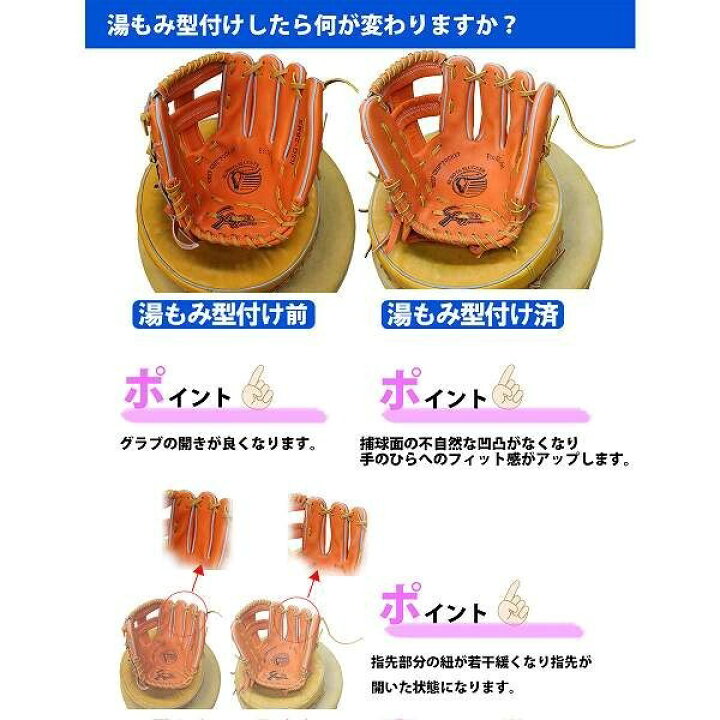 楽天市場】【湯もみ型付け込み/代引、後払い不可 】野球 ミズノ 