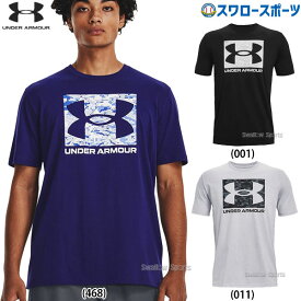 ＼25日(木)全品ポイント10倍／ 野球 アンダーアーマー UA ウェア Tシャツ UAカモ ボックス ロゴ ショートスリーブ 半袖 1361673 スワロースポーツ