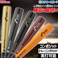 野球トレーニングバット 木製バット バット 実打可能 ウィルソン ディマリニ プロメープル コンポジット …