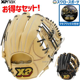 野球 グローブ 軟式グローブ 軟式 大人 ザナックス グラブ セット 2点セット トラスト 内野 内野手用 右投用 NA1型 メンテナンス グラブメンテナンス用品 グラブワックス 艶ックス BRG23NA1T-BAOTYX1 XANAX