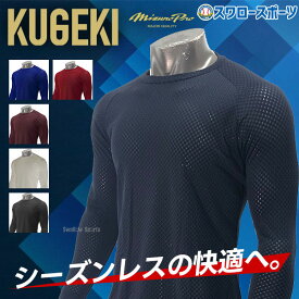＼14日・15日全品ポイント倍率↑↑／ 野球 アンダーシャツ ミズノ 長袖 ウェア プロ ウェア KUGEKI ローネック 長袖 12JA9P03 ウェア ウエア 野球部 メンズ 練習 トレーニング 自主練 秋用 冬用 秋冬 野球