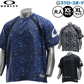 野球 オークリー ウェア ウエア Tシャツ 春 夏 半袖 ブラック ブルー 黒 青 プルオーバー メンズ レディース ユニセックス 大人用 一般用 FOA408993 OAKLEY 野球用品スワロースポーツ