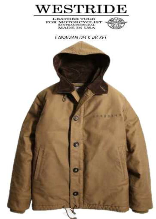 楽天市場】ウエストライド(WESTRIDE)CANADIAN DECK JACKET OLV【送料 