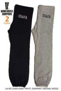 �E�F�A�n�E�X(WAREHOUSE)×SWAPMEET���S�ʒ����f�� Lot 492 USAFA SWEAT PANTS�y���������z�X�E�F�b�g�p���c�@���o�[�X�X�^�C���@���N��