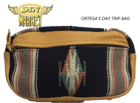 DIN MARKET【1点物】 ORTEGA'S DAY TRIP BAG ディンマーケット　オルテガ　デイトリップバッグ　BLACK×BROWN