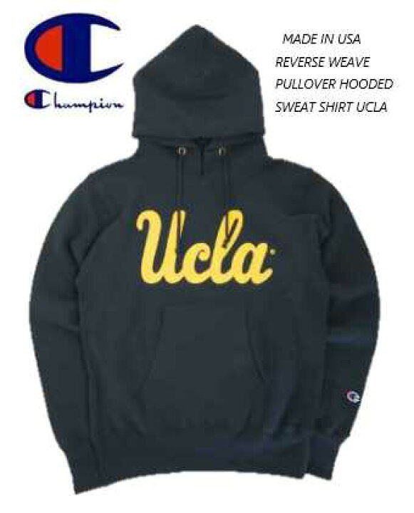 楽天市場】CHAMPION(チャンピオン) アメリカ製 「UCLA」赤単色タグ復刻 