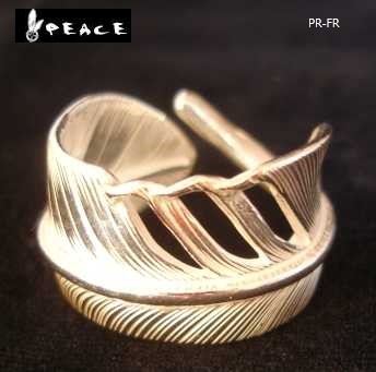PEACE（ピース）PR-FR フェザーリング 指輪 インディアンジュエリー