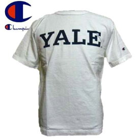CHAMPIONチャンピオ「YALE」大学正規品　USアメリカ製・T1011シリーズヘビーウェイト半袖TEEシャツ　C5-T303 チャンピオン メイドインUSA T1011 プリント 米国製 - ホワイト