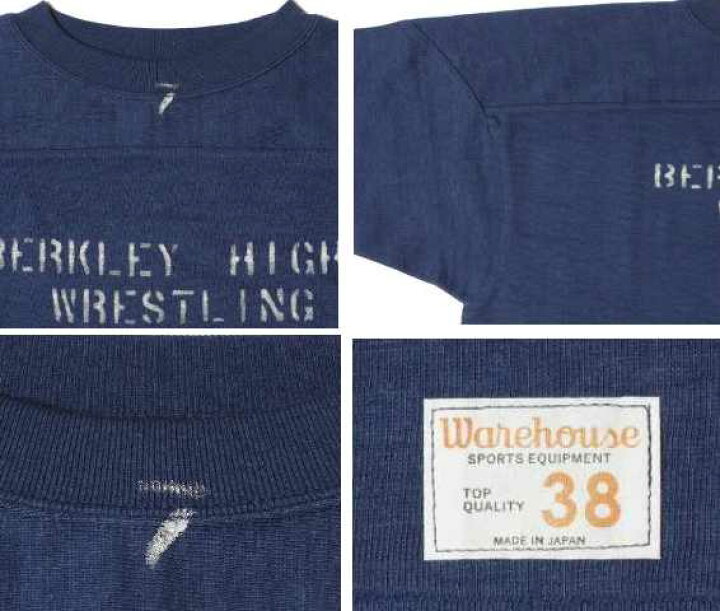 楽天市場】ウェアハウス(WAREHOUSE)Lot 4063 7分袖フットボールTEE 