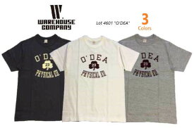 ウェアハウス(WAREHOUSE)Lot4601 O’DEA プリントTシャツ　3色