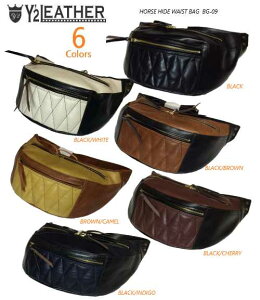 Y2 LEATHER(���C�c�[���U�[�j Lot.BG09 HORSE HIDE WAIST BAG �@6Color�@�z�[�X�n�C�h�@�E�G�X�g�o�b�O�@�n�v�y���������z