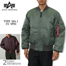 【全品ポイント5倍★4月24日20：00～4月27日09：59まで！】ALPHA INDUSTRIES INC.（アルファインダストリーズ） MA-1 ナイロン ジャケット USスペック 2000