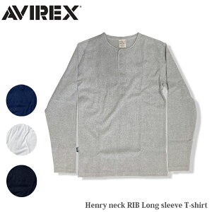 AVIREX(ArbNX) Henry neck RIB Long sleeve T-shirt 6153482