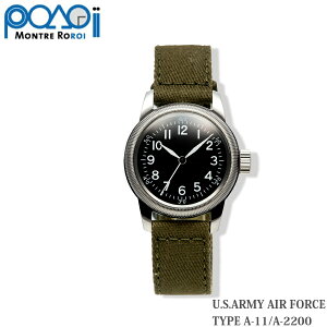 �y�S�iP5�{��12��19��20�F00�`26��1�F59�܂ŁI�zMONTRE ROROI M.R.C. WATCH CO. WW2 REPLICA U.S.ARMY AIR FORCE TYPE A-11 �p�C���b�g�E�I�b�` �������� A-2200