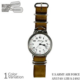 M.R.C. WATCH CO. WW2 REPLICA U.S.ARMY AIR FORCE AN5740 12H 懐中時計 白文字盤 12時間時計 A-2492