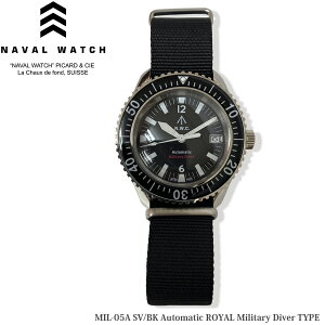 ySiP5{ubNtCf[I112020F00`271F59܂ŁzNAVAL WATCH MIL.-05A SV/BK Automatic ROYAL Military Diver TYPE