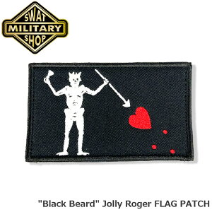 SWAT ORIGINALiXbgIWij "Black Beard" Jolly Roger FLAG PATCH E W[W[ C pb` y[ցz