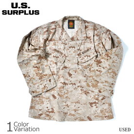 【全品ポイント5倍★5月23日20：00～5月30日1：59まで！】U.S SURPLUS（USサープラス） 米軍放出中古品 MARPAT DESERT FIELD JACKET 【USED】