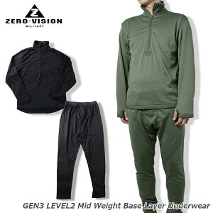 �ySALE 20%OFF�z ZERO GEN3 LEVEL2 Mid Weight Base Layer Underwear �W�F�l���[�V����3 ���x��2 �~�h���E�G�C�g �x�[�X���C���[ �A���_�[�E�F�A