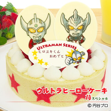 誕生日ケーキ ウルトラヒーローケーキ苺 いちご スペシャル 濃厚生クリームと二種類のイチゴの贅沢ケーキ 好きなヒーローが選べる お誕生日プレート ローソク 名前入れ用転写シートセットつき ウルトラマン バースデーケーキ Room 欲しい に