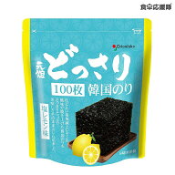 元祖どっさり韓国のり 塩レモン味 100枚 / セット商品 海苔 韓国食品 おつまみ ごま油 やみつき ご飯に合…
